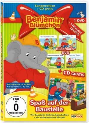 Benjamin Blümchen - Spaß auf der Baustelle (Vier baustarke Bilderbuchgeschichten + ein elefantastisches Hörspiel)