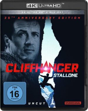 Cliffhanger  (4K Ultra HD) (+ Blu-ray 2D) / 25th Anniversary Edition / Uncut /