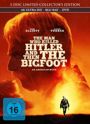 The Man Who Killed Hitler and Then The Bigfoot - 3-Disc Limited Collector's Edition im Mediabook (4K Ultra HD) (+ Blu-ray 2D) (+ DVD)