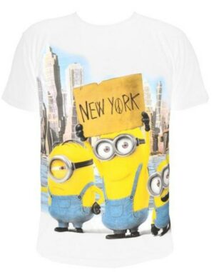 Minions - T-Shirt Gr. XL - New York (White)