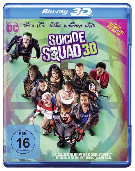 Suicide Squad (Kinofassung als Blu-ray 3D) (+ Extended Cut als Blu-ray)