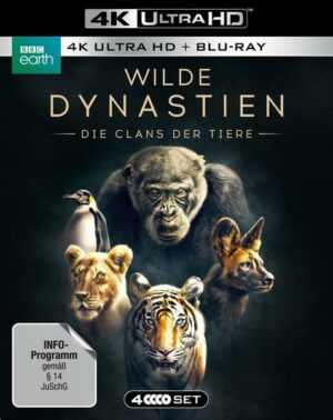 WILDE DYNASTIEN - Die Clans der Tiere   (4K Ultra HD) (2 BR4K) (+2 BRs)