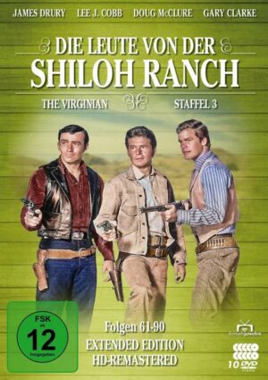 Die Leute von der Shiloh Ranch - Staffel 3 (HD-Remastered) (The Virginian: Extended Edition) (Fernsehjuwelen)  [10 DVDs]