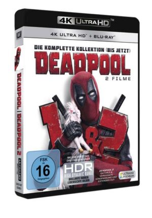 Deadpool 1+2  (3 Blu-rays 4K Ultra HD) (+ 3 Blu-rays 2D)