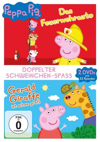 Peppa Pig - Das Feuerwehrauto & Peppa Pig - Gerald Giraffe ist schon groß und andere Geschichten [2 DVDs]