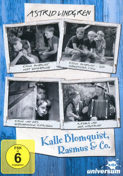 Astrid Lindgren - Kalle Blomquist & Rasmus (Original schwarz-weiß Filme)  [2 DVDs]
