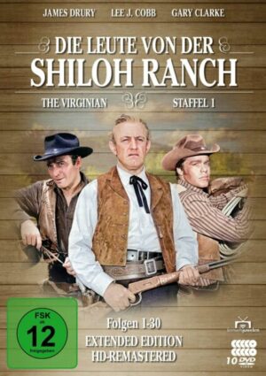 Die Leute von der Shiloh Ranch - Staffel 1 (HD-Remastered) (The Virginian: Extended Edition) (Fernsehjuwelen)  [10 DVDs]