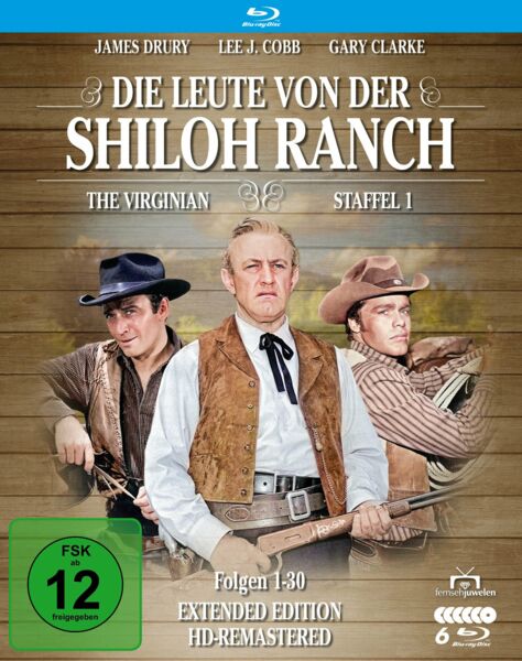 Die Leute von der Shiloh Ranch - Staffel 1 (HD-Remastered) (The Virginian: Extended Edition) (Fernsehjuwelen)  [6 BRs]