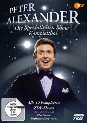 Die Peter Alexander Spezialitäten Show - Komplettbox (Alle 12 ZDF-Shows plus Treffpunkt Herz)  [7 DVDs]