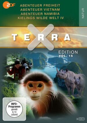 Terra X - Edition Vol. 15 - Abenteuer Freiheit / Abenteuer Vietnam / Abenteuer Namibia / Kielings wilde Welt Staffel 4  [3 DVDs]