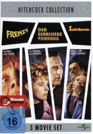 Hitchcock Collection: Frenzy/Der zerissene Vorhang/Saboteure  [3 DVDs]