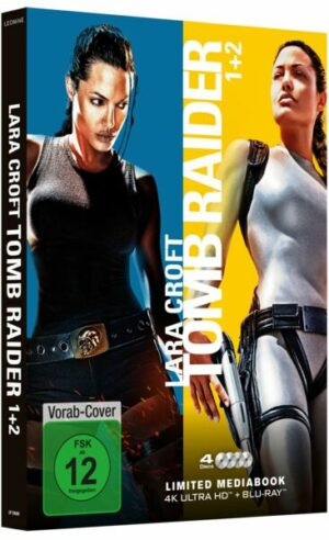Lara Croft: Tomb Raider 1+2 - Mediabook - Limited Edition  [2 x 4K Ultra HD + 2 x Blu-ray 2D]