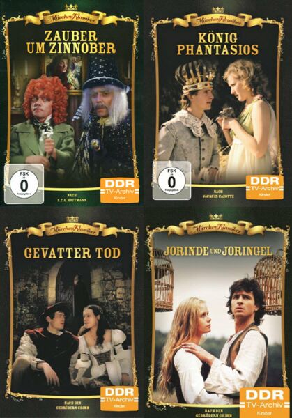 Märchen-Klassiker 4er Package - Gevatter Tod - Jorinde und Joringel - König Phantasios - Zauber um Zinnober (DDR-TV-Archiv)  [4 DVDs]