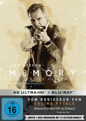 Memory - Sein letzter Auftrag LTD. - 4K UHD 2-Disc-Mediabook mit 24-seitigem Booklet  (4K Ultra HD) (+ Blu-ray)