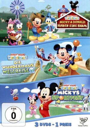 Micky Maus Wunderhaus - Sportfest/Weltreise/Farm (Dreierpack)  [3 DVDs]