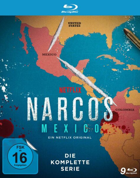 NARCOS: MEXICO - Die komplette Serie (Staffel 1 - 3) LTD.  [9 BRs]