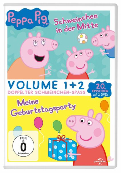 Peppa Pig Doppelpack - Schweinchen in der Mitte & Meine Geburtstagsparty  [2 DVDs]
