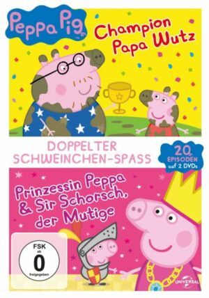 Peppa Pig - Prinzessin Peppa & Sir Schorsch der Mutige & Peppa Pig - Champion Papa Wutz und andere Geschichten  [2 DVDs]