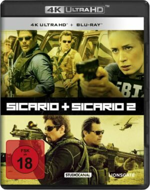 Sicario 1 & 2  (2 4K Ultra-HD) (+ 2 Blu-ray's)