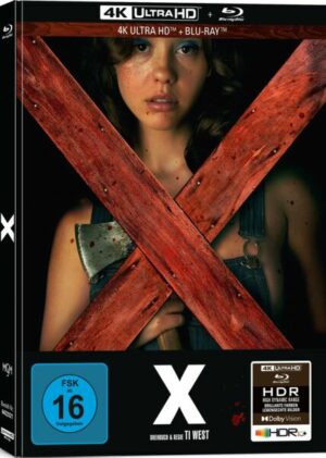 X - 2-Disc Limited Collector's Edition im Mediabook - Cover A (4K Ultra HD) ( + Blu-ray)