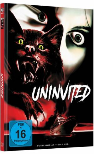 Uninvited - Mediabook - Cover B - Limited Edition  (4K Ultra HD) (+ Blu-ray) (+ DVD)