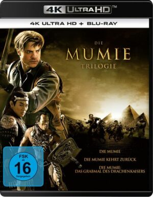 Die Mumie Trilogie - Die Mumie / Die Mumie kehrt zurück / Die Mumie: Das Grabmal des Drachenkaisers  (3 4K Ultra HD) (+ 3 Blu-rays)