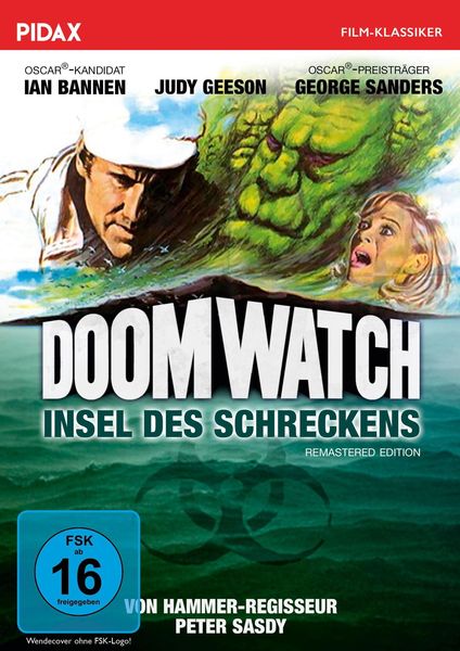 Doomwatch - Insel des Schreckens - Remastered Edition / Gruseliger Sci-Fi-Mysteryhorror von Hammer-Regisseur Peter Sasdy (Pidax Film-Klassiker)