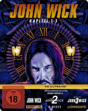 John Wick 1-3 Collection - Limited Edition - Steelbook  [3 4K Ultra HDs]