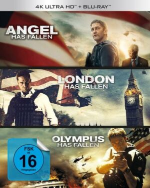 Olympus Has Fallen - Die Welt in Gefahr/London Has Fallen/Angel Has Fallen - Triple Film Collection  (3 4K Ultra HD) (+ 3 Blu-ray 2D)